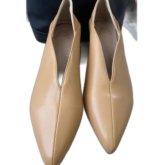 Women's Mid Heel Pointed Pump with block heel size 43 - Picture 1 of 6